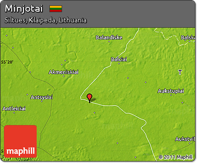 Physical Map of Minjotai