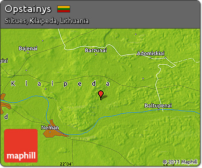 Physical Map of Opstainys