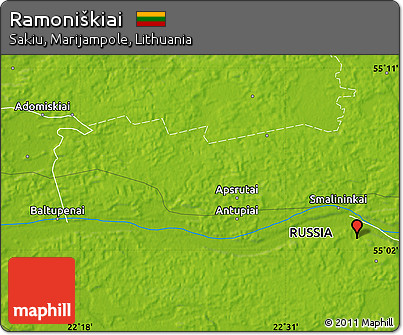 Physical Map of Ramoniškiai