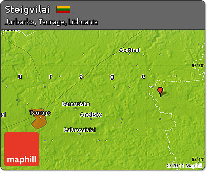 Physical Map of Steigvilai