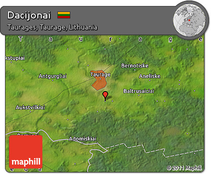 Satellite Map of Dacijonai