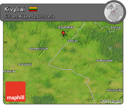 Satellite Map of Kivyliai