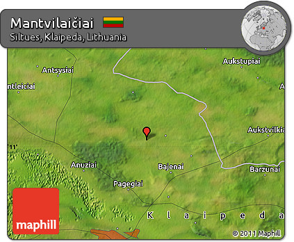 Satellite Map of Mantvilaičiai