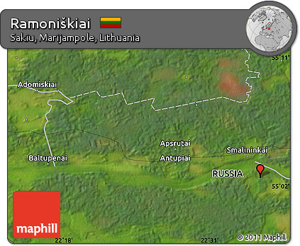 Satellite Map of Ramoniškiai