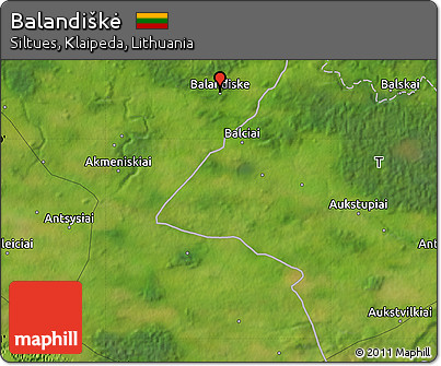 Satellite Map of Balandiškė