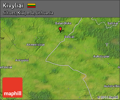 Satellite Map of Kivyliai