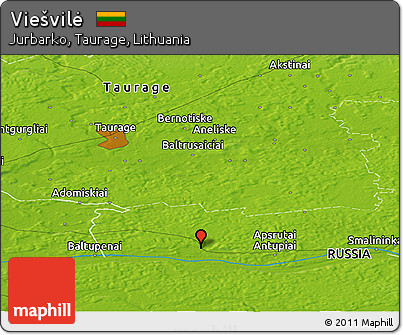 Physical Panoramic Map of Viešvilė