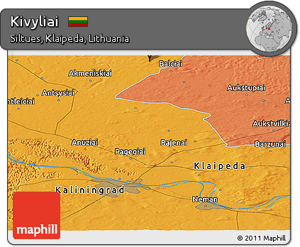 Political Panoramic Map of Kivyliai