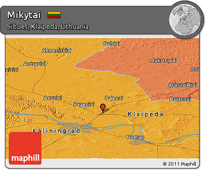 Political Panoramic Map of Mikytai