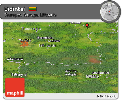 Satellite Panoramic Map of Eidintai