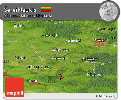 Satellite Panoramic Map of Šereiklaukis
