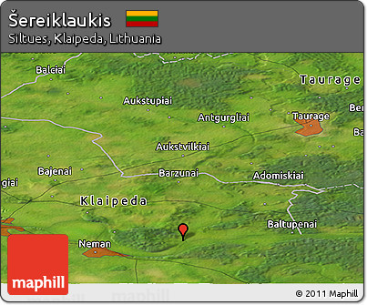 Satellite Panoramic Map of Šereiklaukis