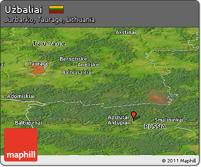 Satellite Panoramic Map of Užbaliai