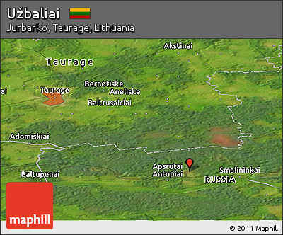 Satellite Panoramic Map of Užbaliai