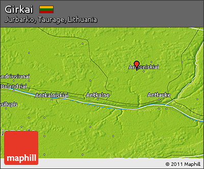 Physical 3D Map of Girkai