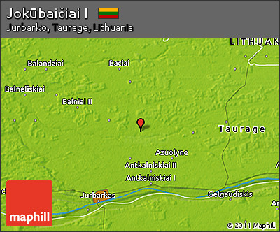 Physical 3D Map of Jokūbaičiai I