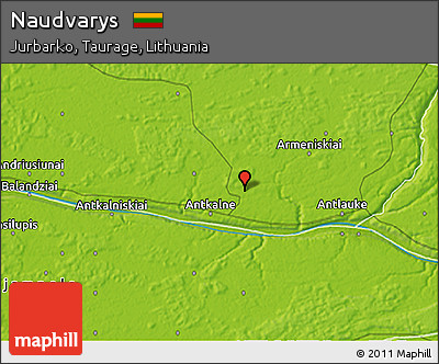 Physical 3D Map of Naudvarys