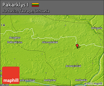 Physical 3D Map of Pakarklys I