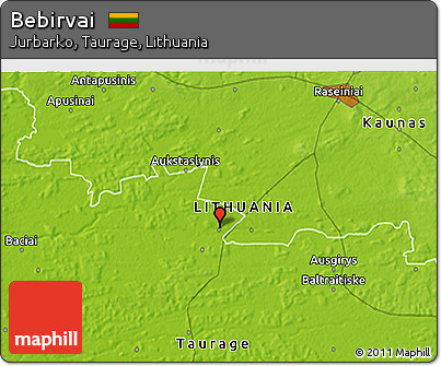 Physical 3D Map of Bebirvai