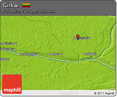 Physical 3D Map of Girkai