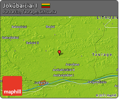 Physical 3D Map of Jokūbaičiai I