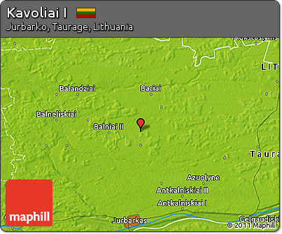 Physical 3D Map of Kavoliai I