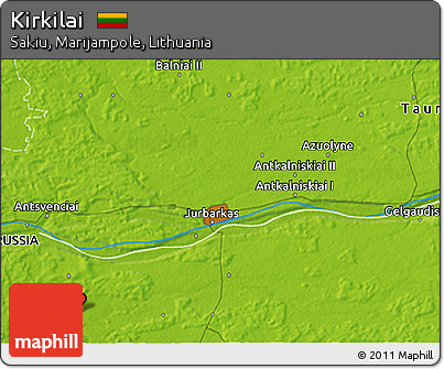 Physical 3D Map of Kirkilai