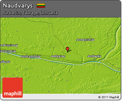 Physical 3D Map of Naudvarys