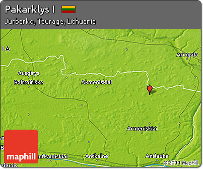 Physical 3D Map of Pakarklys I