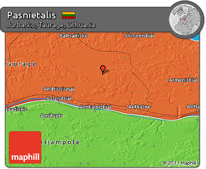 Political 3D Map of Pasnietalis