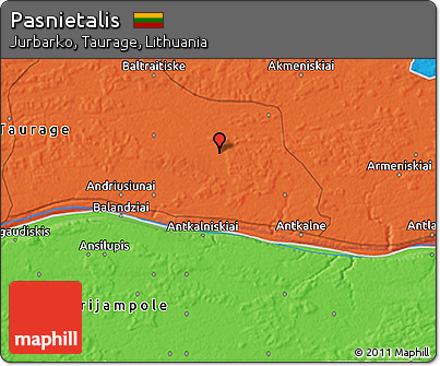 Political 3D Map of Pasnietalis