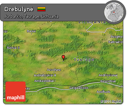 Satellite 3D Map of Drebulynė