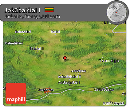 Satellite 3D Map of Jokūbaičiai I