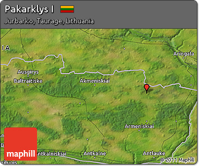Satellite 3D Map of Pakarklys I