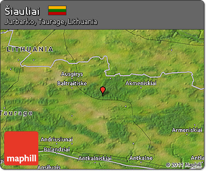 Satellite 3D Map of Šiauliai