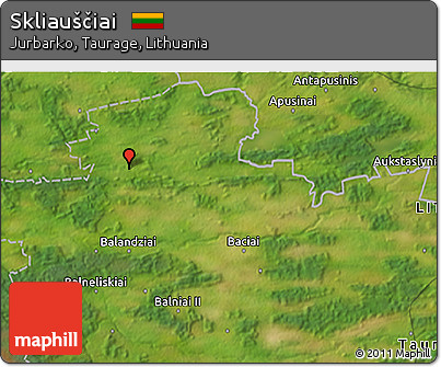 Satellite 3D Map of Skliauščiai