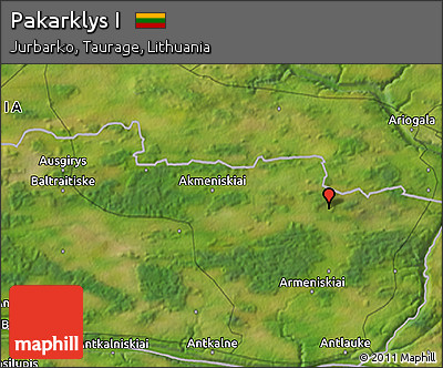 Satellite 3D Map of Pakarklys I