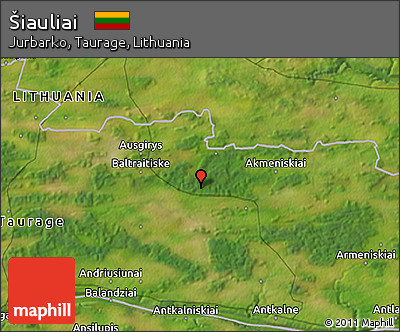 Satellite 3D Map of Šiauliai