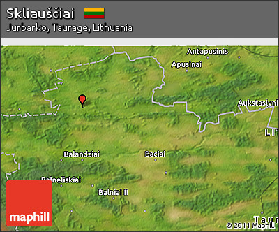 Satellite 3D Map of Skliauščiai