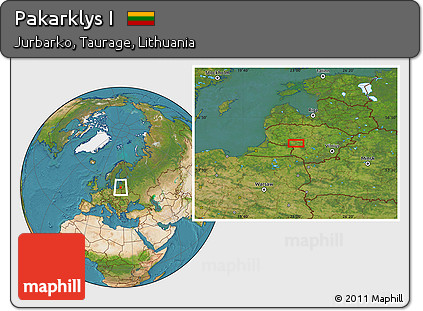 Satellite Location Map of Pakarklys I