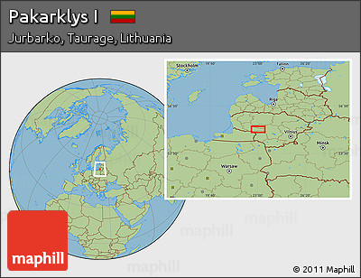 Savanna Style Location Map of Pakarklys I