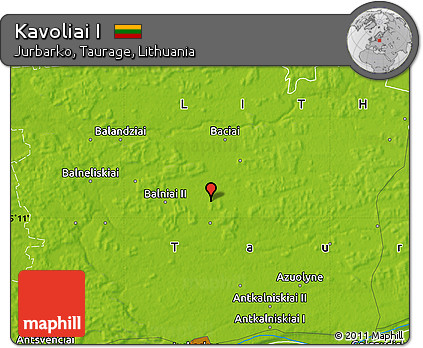 Physical Map of Kavoliai I