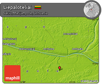 Physical Map of Liepalotėliai