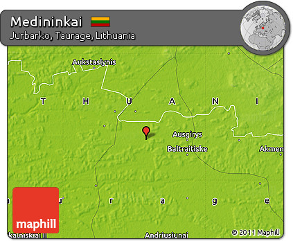 Physical Map of Medininkai