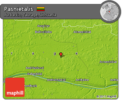 Physical Map of Pasnietalis