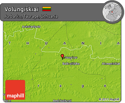 Physical Map of Volungiškiai