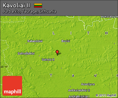 Physical Map of Kavoliai II