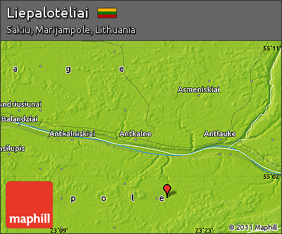 Physical Map of Liepalotėliai