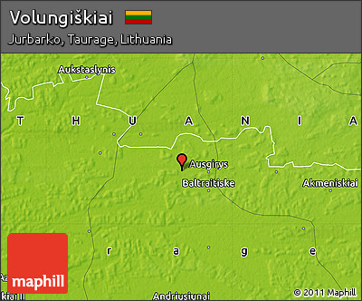Physical Map of Volungiškiai