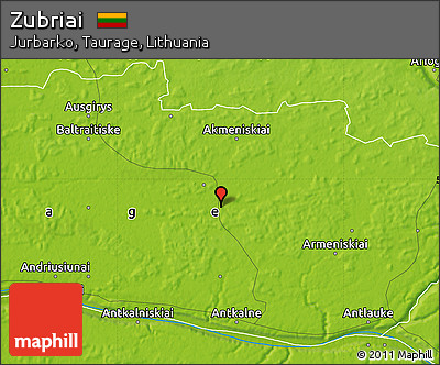 Physical Map of Zubriai